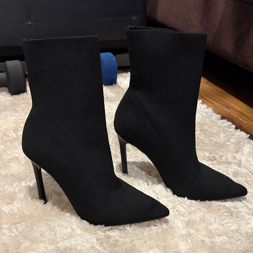 Express Chic Black Stiletto Boots